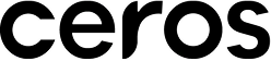 Ceros logo in bold black text on a white background