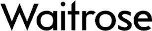 Waitrose logo in black wordmark